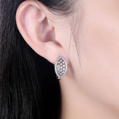 گوشواره های الماس واقعی 1.6 1 4.6 گرم Hanukkah 925 گوشواره نقره عقیق