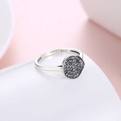 حلقه مد مدل Zircon Diamonds Stone 925 Sterling Silver Engagement Wedding Band حلقه برای زنان
