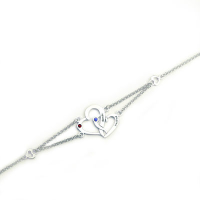 دستبند نقره سفارشی 0.29x0.23cm 0.04lb Unisex S925