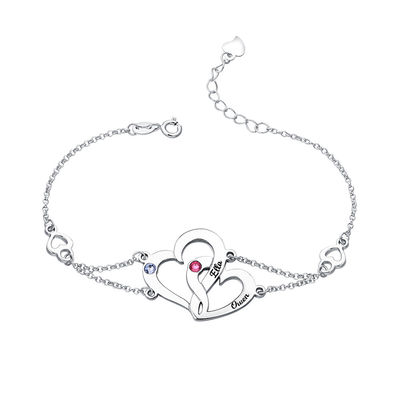 دستبند نقره سفارشی 0.29x0.23cm 0.04lb Unisex S925