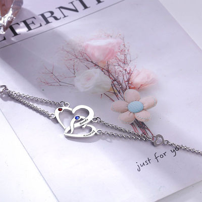 دستبند نقره سفارشی 0.29x0.23cm 0.04lb Unisex S925