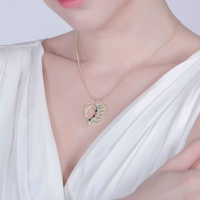 گردنبند آویز آویز گردنبند قلب قلب گردنبند عشق SGS 7gram 0.1in