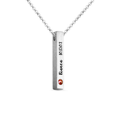 گردنبند نقره ای 4x4x30mm 0.46oz گردنبند آویز مستطیل آویز SGS